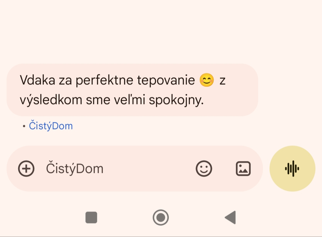 Spokojnosť s tepovaním